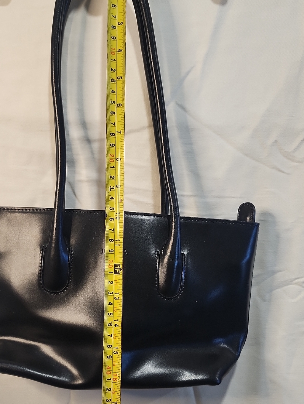 Furla Black Leather Tote with Double Handles - Picture 13 of 13